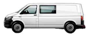 Volkswagen transporter dubbele cabine verhuur
